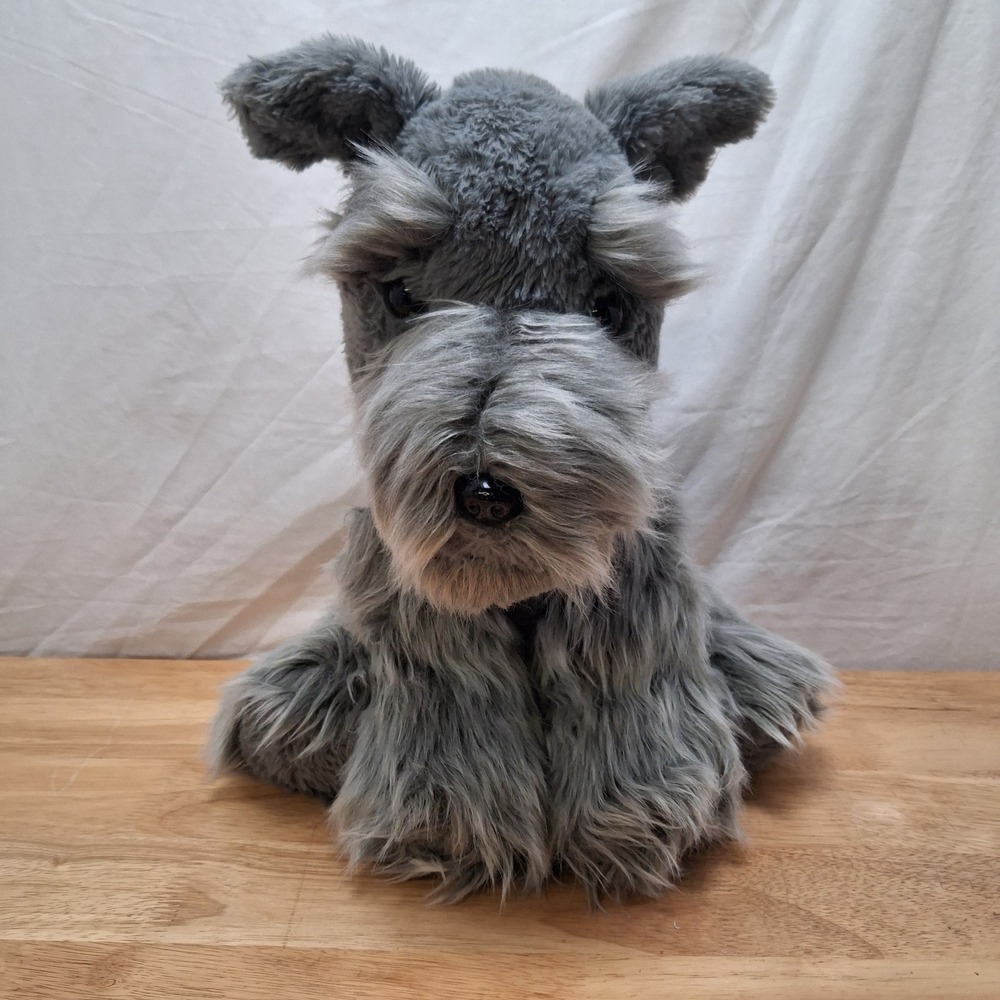 Walgreens Schnauzer Plush Dog Toy Grey Excellent Soft Stuffed Animal